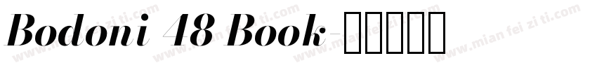 Bodoni 48 Book字体转换